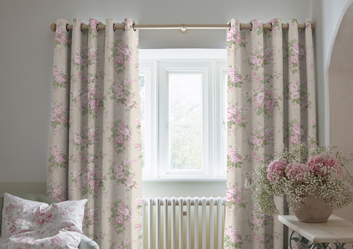 Shabby Chic by Rachel Ashwell Rose Chintz, Pink - Made to Measure Curtains - Image 3